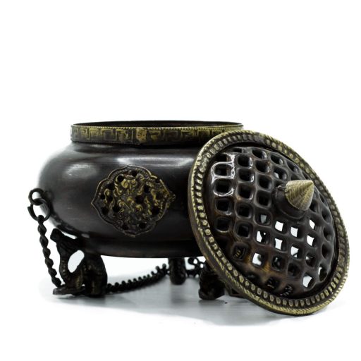 tibeti stílusú kézműves égető üst