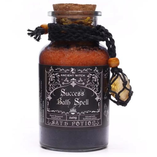 Ősi Boszorkány bath spell - rituális fürdősó és ásvány nyaklánccal