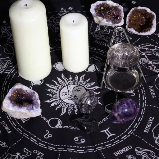 Zodiákus - 12 csillagjegy oltár terítő kártyavetéshez