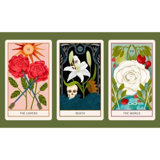Virág tarot kártya + könyv dekordobozban