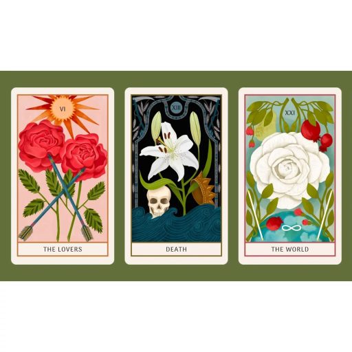 Virág tarot kártya + könyv dekordobozban