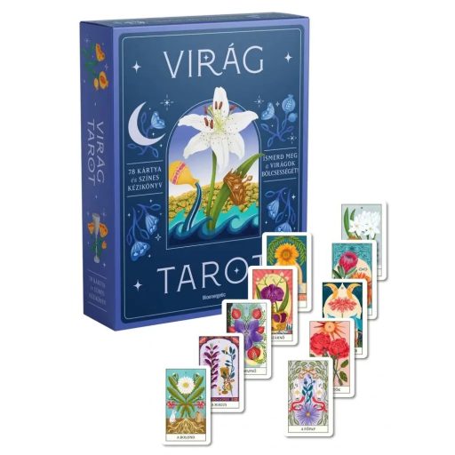 Virág tarot kártya + könyv dekordobozban