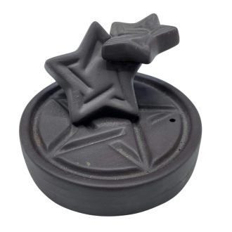 Boszorkányszög Pentagram backflow füstölő tartó