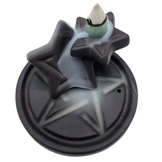 Boszorkányszög Pentagram backflow füstölő tartó