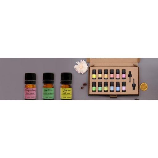 Aromaterápia illóolaj csomag - 12 db-os illóolaj válogatás