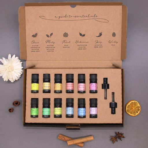Aromaterápia illóolaj csomag - 12 db-os illóolaj válogatás