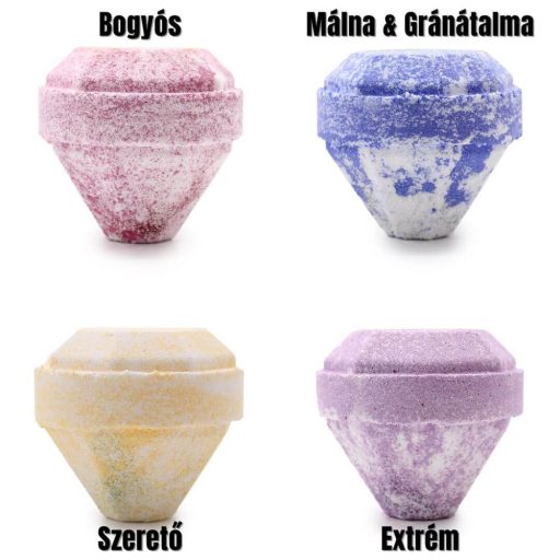 Mystery Crystal fürdőbomba meglepetés kristállyal a belsejében