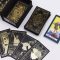 Exkluzív fekete-arany tarot kártya