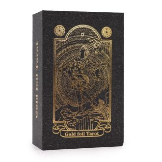 Exkluzív fekete-arany tarot kártya