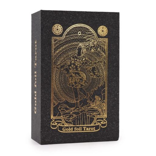 Exkluzív fekete-arany tarot kártya