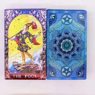 Metál kék tarot pakli - mandala hátlap
