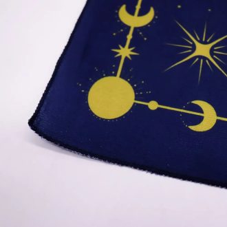 csillagjós asztrológiai mintás tarot olvasó kendő