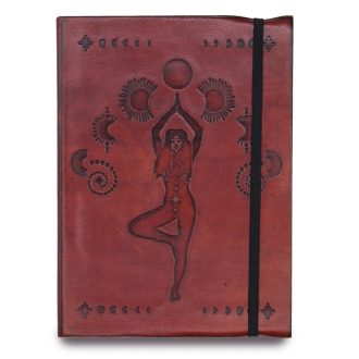 holdmágia bőrkötésű notesz, napló